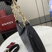 Fortok Gucci GG Emblem Small Shoulder Bag Black 815409 25.5x20x5cm - 5