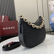 Fortok Gucci GG Emblem Small Shoulder Bag Black 815409 25.5x20x5cm - 2