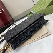 Fortok Gucci GG Emblem Super Mini Shoulder Bag Black 818705 20x12.5x4cm - 4