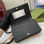 Fortok Gucci GG Emblem Super Mini Shoulder Bag Black 818705 20x12.5x4cm - 5