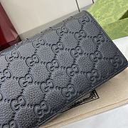 Fortok Gucci GG Emblem Super Mini Shoulder Bag Black 818705 20x12.5x4cm - 6