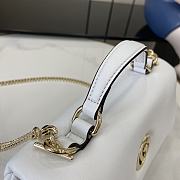 Fortok Gucci GG Milano Small Handbag White 806017 21x12.5x4.6cm - 6