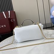 Fortok Gucci GG Milano Small Handbag White 806017 21x12.5x4.6cm - 4