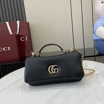 Fortok Gucci GG Milano Small Handbag Black 806017 21x12.5x4.6cm