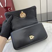 Fortok Gucci GG Milano Small Handbag Black 806017 21x12.5x4.6cm - 3