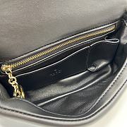 Fortok Gucci GG Milano Small Handbag Black 806017 21x12.5x4.6cm - 2