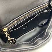 Fortok Gucci GG Milano Mini Top Handle Bag Black GG Puffy Leather 806017 21x12.5x4.6cm - 3