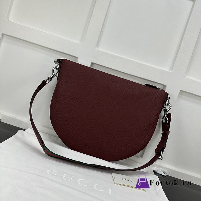 Fortok Gucci B Small Crossbody Bag Burgundy 801887 40x31x3cm - 1
