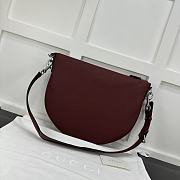 Fortok Gucci B Small Crossbody Bag Burgundy 801887 40x31x3cm - 1