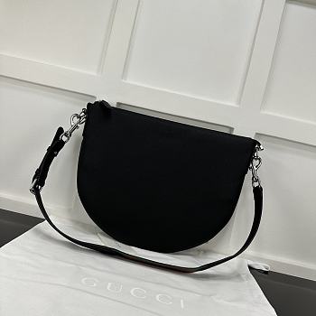 Fortok Gucci B Small Crossbody Bag Black 801887 40x31x3cm