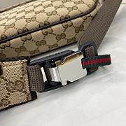 Fortok Gucci Small GG Belt Bag Beige & Ebony Original GG Canvas 804262 32x17x5cm - 5