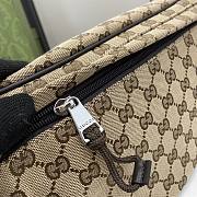 Fortok Gucci Small GG Belt Bag Beige & Ebony Original GG Canvas 804262 32x17x5cm - 2