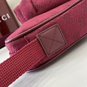 Fortok Gucci GG Crossbody Bag Burgundy 802096 34x15x10cm - 3