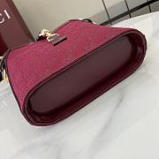 Fortok Gucci Mini Bucket Shoulder Bag Burgundy 782919 16x19.5x5.5cm - 4