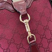 Fortok Gucci Mini Bucket Shoulder Bag Burgundy 782919 16x19.5x5.5cm - 3