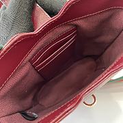 Fortok Gucci Mini Bucket Shoulder Bag Burgundy 782919 16x19.5x5.5cm - 2