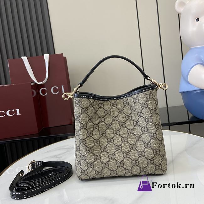 Fortok Gucci Ophidia Bag Beige & Brown 815118 20.5x18x11.5cm - 1