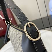 Fortok Gucci Ophidia Bag Beige & Black 815217 37x23x8cm - 2