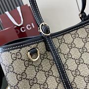 Fortok Gucci GG Shopping Bag Beige & Black 815214 31x18x11cm - 4