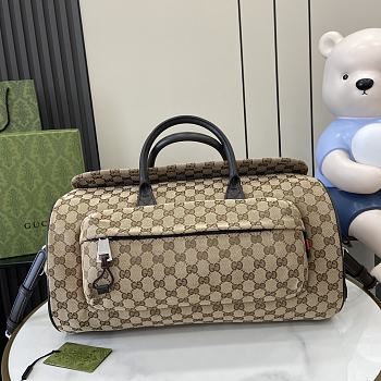 Fortok Gucci Medium GG Duffle Bag Beige 800185 42x22x22cm