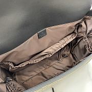 Fortok Gucci Medium Diaper Bag Beige & Black Supreme Canvas 495909 44x28x14cm - 3