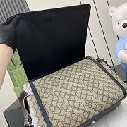 Fortok Gucci Medium Diaper Bag Beige & Black Supreme Canvas 495909 44x28x14cm - 4