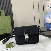 Fortok Gucci Super Mini Shoulder Bag Black 800313 20x14x5.5cm - 1