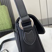 Fortok Gucci Super Mini Shoulder Bag Black 800313 20x14x5.5cm - 5