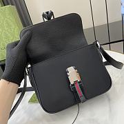 Fortok Gucci Super Mini Shoulder Bag Black 800313 20x14x5.5cm - 4