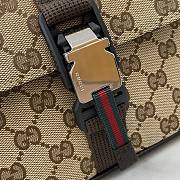 Fortok Gucci GG Mini Crossbody Bag Beige & Ebony Original GG Canvas 802100 20x14x6.5cm - 2
