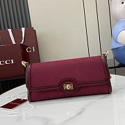 Fortok Gucci Luce Small Shoulder Bag Red 786027 12.5x 27.5x6.5cm - 1