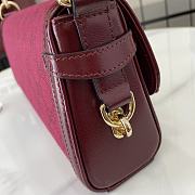 Fortok Gucci Luce Small Shoulder Bag Red 786027 12.5x 27.5x6.5cm - 6