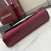 Fortok Gucci Luce Small Shoulder Bag Red 786027 12.5x 27.5x6.5cm - 5