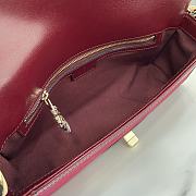 Fortok Gucci Luce Small Shoulder Bag Red 786027 12.5x 27.5x6.5cm - 3