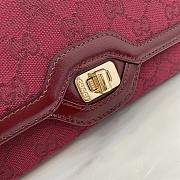 Fortok Gucci Luce Small Shoulder Bag Red 786027 12.5x 27.5x6.5cm - 2