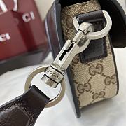 Fortok Gucci GG Super Mini Bag Beige & Ebony Original GG Canvas And Leather 795213 13x20x5cm - 6