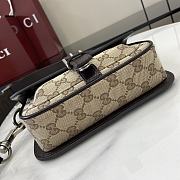 Fortok Gucci GG Super Mini Bag Beige & Ebony Original GG Canvas And Leather 795213 13x20x5cm - 4