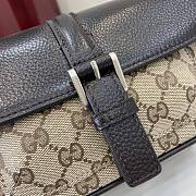 Fortok Gucci GG Super Mini Bag Beige & Ebony Original GG Canvas And Leather 795213 13x20x5cm - 3