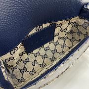 Fortok Gucci GG Super Mini Bag Beige & Blue Original GG Canvas And Leather 795213 13x20x5cm - 4