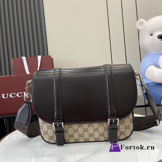 Fortok Gucci GG Crossbody Bag Beige & ebony Original GG Canvas 794872 29x21x7.5cm - 1