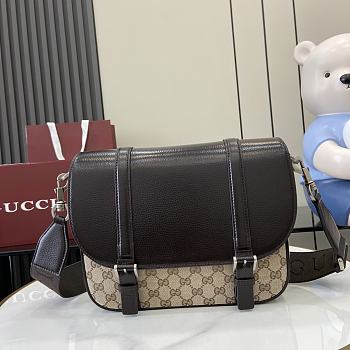 Fortok Gucci GG Crossbody Bag Beige & ebony Original GG Canvas 794872 29x21x7.5cm