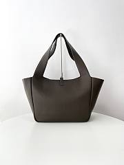 Fortok Saint Laurent LE 5 À 7 Bea Tote Bag In Light Musk Grained Leather 763435 50x28x18cm - 2