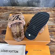 Fortok Louis Vuitton Fur Slippers Brown - 2