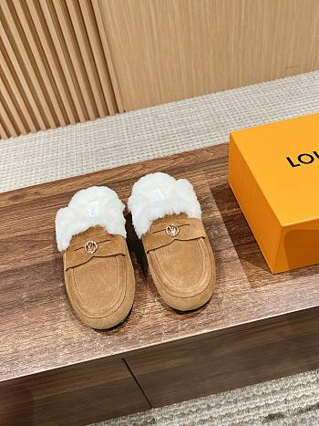Fortok Louis Vuitton Soho Open Back Loafer Brown