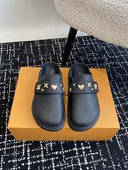 Fortok Louis Vuitton 24SS Birkenstock Slippers Black - 1