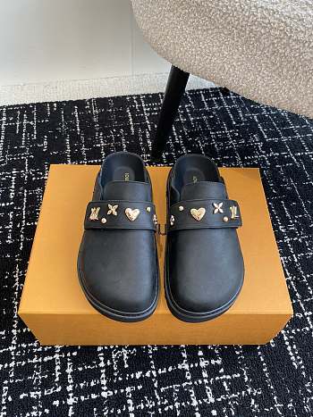 Fortok Louis Vuitton 24SS Birkenstock Slippers Black
