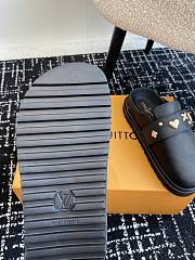 Fortok Louis Vuitton 24SS Birkenstock Slippers Black - 6