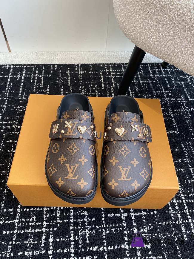 Fortok Louis Vuitton 24SS Birkenstock Slippers Brown - 1
