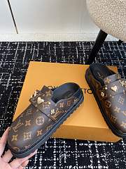 Fortok Louis Vuitton 24SS Birkenstock Slippers Brown - 3
