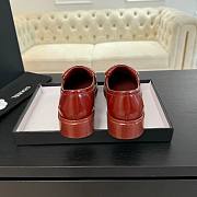 Fortok Chanel Red Quilted Leather Classic Loafers - 6